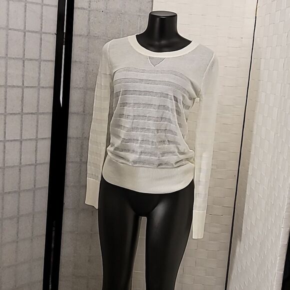 BRAND NEW PROOF KNIT WITH AN OPEN WEAVE LONG SLEEVE SWEATER - Picture 4 of 14